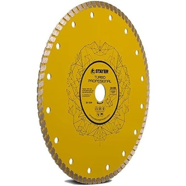 Diamantskiva - Stayer - Turbo Professionell - ø115 mm - Keramik - Innerdiameter 22,2 mm