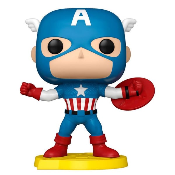 Dekorativ figur - FUNKO - Captain America - Blå - Plast - Modern design