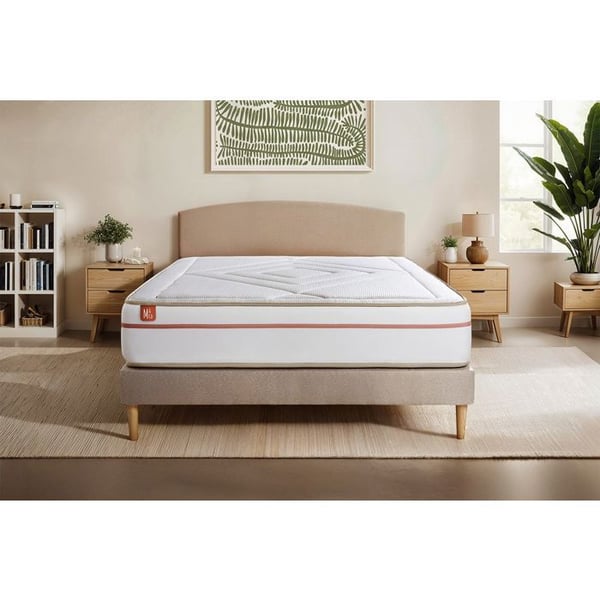 LE PAISIBLE set 160x200cm BioVisco memoryskum - 24cm tjock + Beige kitbotten