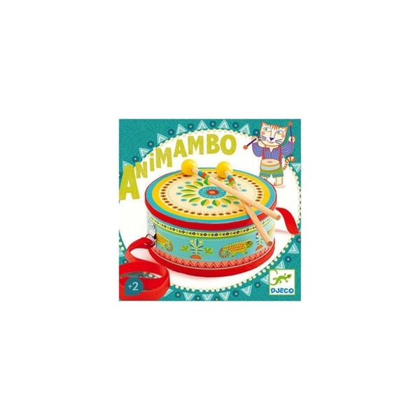 Animambo Drum - DJECO - Väck ditt barn till musik och slagverk - Flerfärgad - 24 månader - 2 år