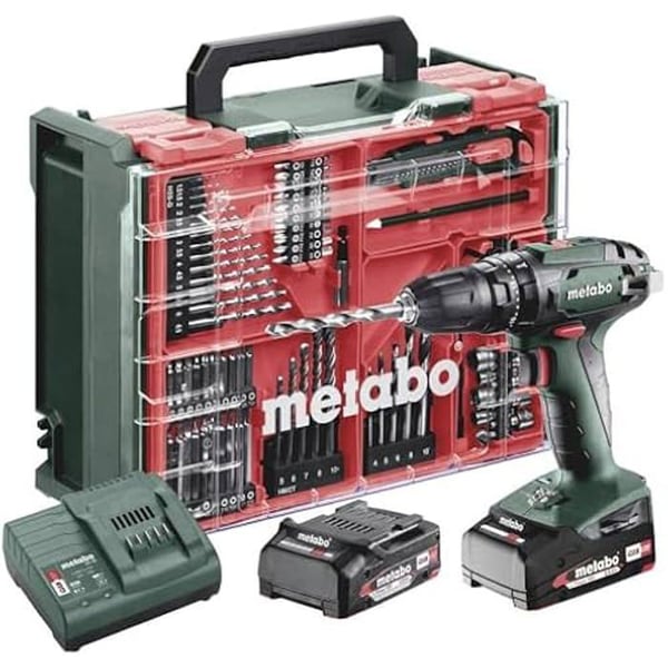 Trådløs slagboremaskine - METABO - SB 18 - 18 V batteri - Bærbar - Multifarvet
