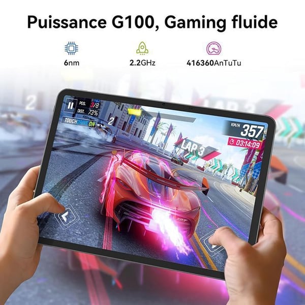 BLACKVIEW LINK8 12.7" Touchscreen Tablet, 2K, 90Hz, 18GB RAM + 256GB ROM, 8400 mAh, Android 15 Blå Tablet, med Tangentbord + Stylus + Mus
