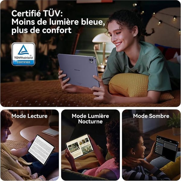 BLACKVIEW LINK8 12.7" Touchscreen Tablet, 2K, 90Hz, 18GB RAM + 256GB ROM, 8400 mAh, Android 15 Blå Tablet, med Tangentbord + Stylus + Mus