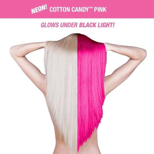 Semi-permanent färgning - Manic Panic - Klassisk Sockervadd Rosa - Vegansk - Fosforescerande - Kräm