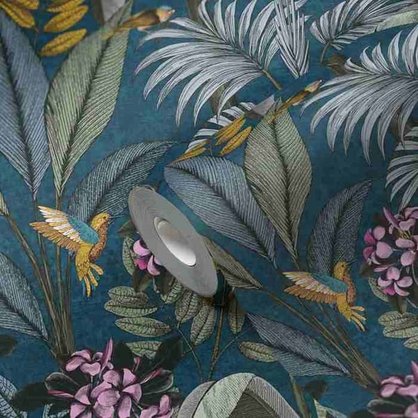 AS Creation PintWalls 387383 Tapet non-woven Vintage 0.53 m x 10.05 m Blå