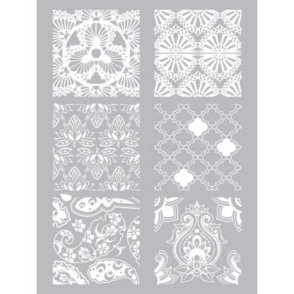 Graine Créative - Silkscreen schablon för polymerlera Hindou