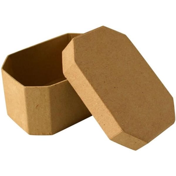 Pappasklåda - Kreativ frö - Oktagonal - 10 cm - Dekorativ - Blandad