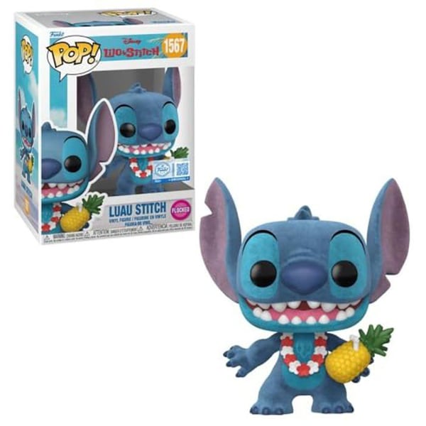 Figur - Funko - 1567 - Luau Stitch Original - Flocked - För barn från 3 år