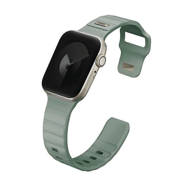 Uniq FKM Stride gummibånd til Apple Watch Series 1/2/3/4/5/6/7/8/9/SE/SE2 38/40/41 mm, mint/grøn is