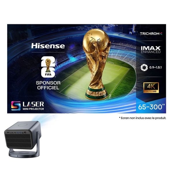 Projektor - HISENSE - C2 Pro - 4K HDR - 2600 Lumen - Laser 3D