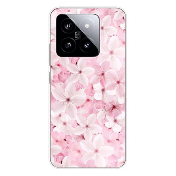 Tryckt silikonfodral som är kompatibelt med Xiaomi 14 Sakura