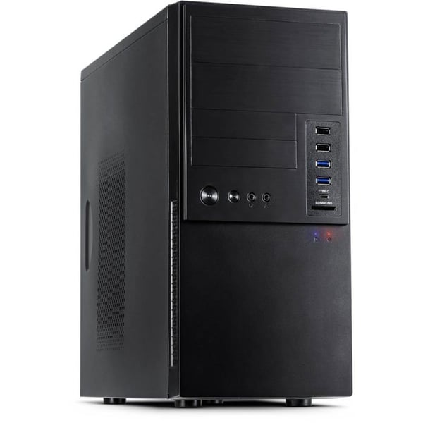Kabinet - INTER-TECH - IT-6865 - Sort - µATX - 5 installationspladser