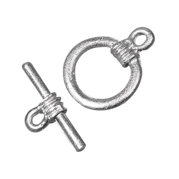 Rund lås, 14mm ø, platina, 1 st