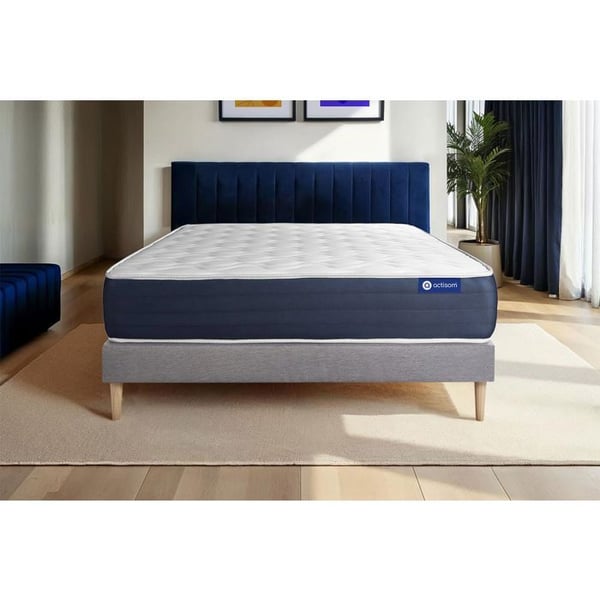 Sängset Madrass Sängbotten 140x190 cm - Grå Sängbotten (i kit) - Actimemo Sleep