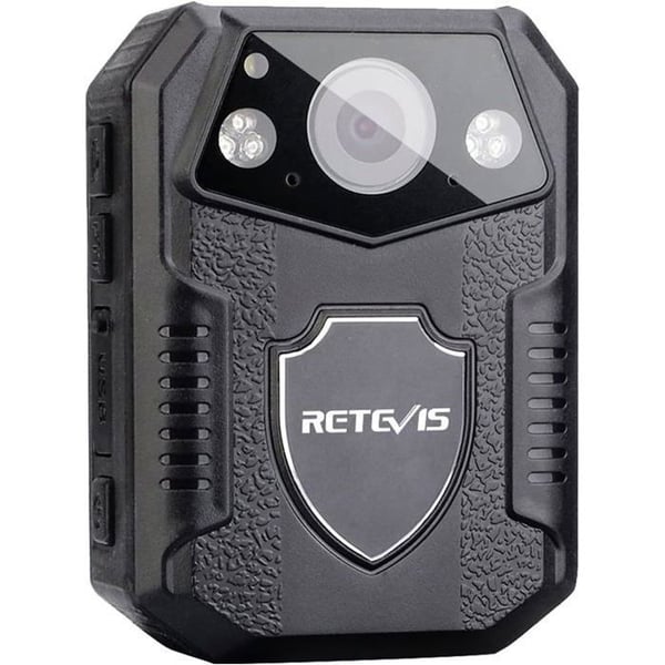 Retevis RT77 kroppskamera, 1080P HD-videoinspelning med ljud och mörkerseende, 16G kroppsburen 150 graders vidvinkel