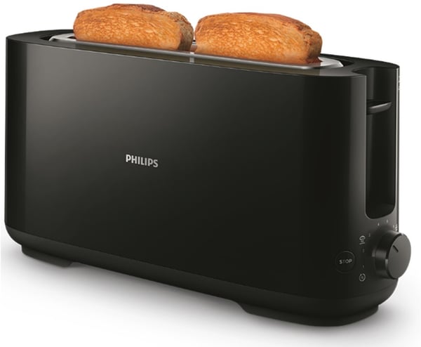 Brödrost - PHILIPS - HD2590/90 - Collection Daily frukost - 1 lång fack - 830W - Svart