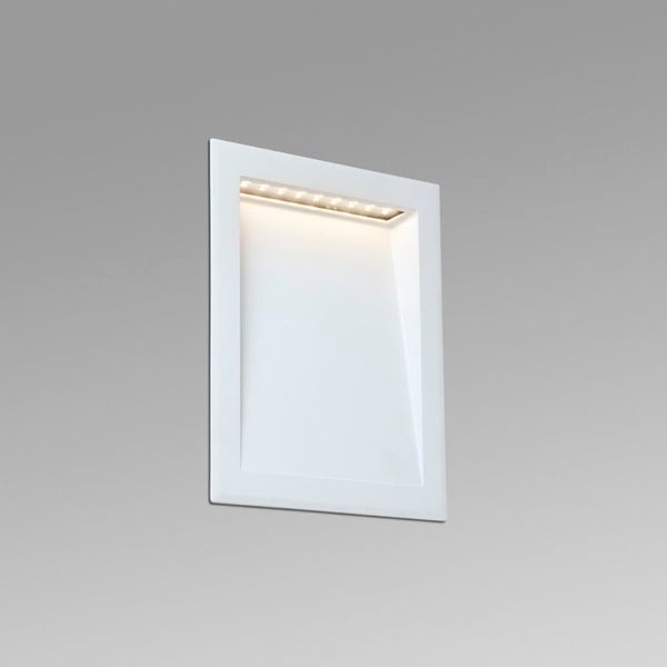 Inbyggd lampa - FARO - SOUN - LED 8W 3000K - Aluminium - Matt vit