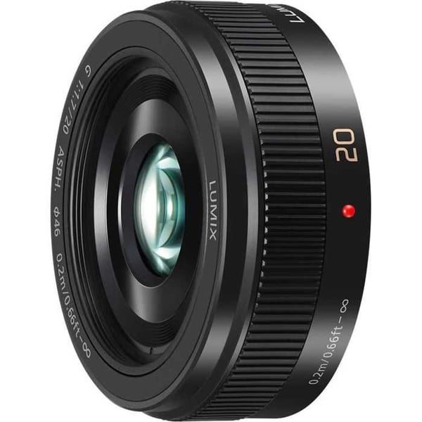 PANASONIC Objektiv Lumix G 20mm f/1.7 II Sort Pancake