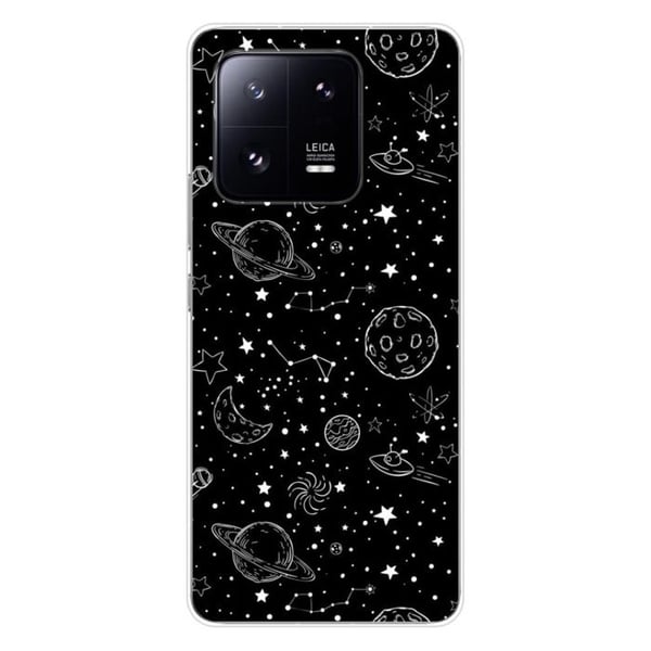 Tryckt silikonfodral som är kompatibelt med Xiaomi 13 Pro Galaxy draw