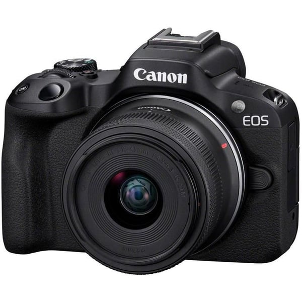 Hybridkamera - Canon - EOS R50 - Svart - RF-S 18-45mm - 24,2 MP - 4K Ultra HD