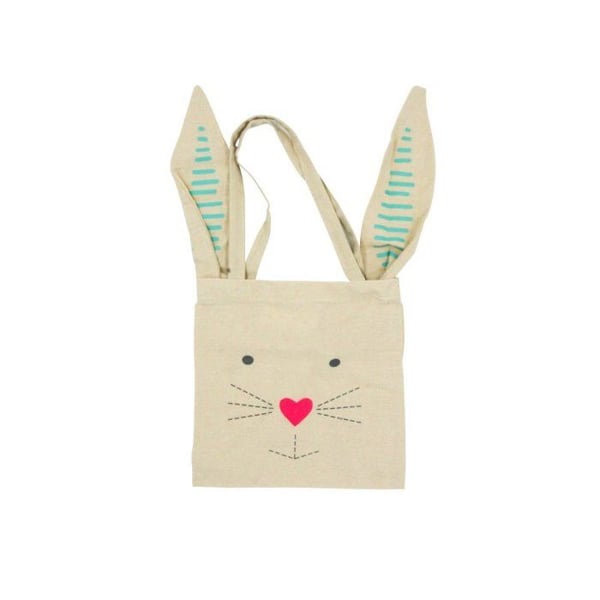 MégaCréa DIY - Mini tote bag Kanin i bomull, 25 x 25 cm