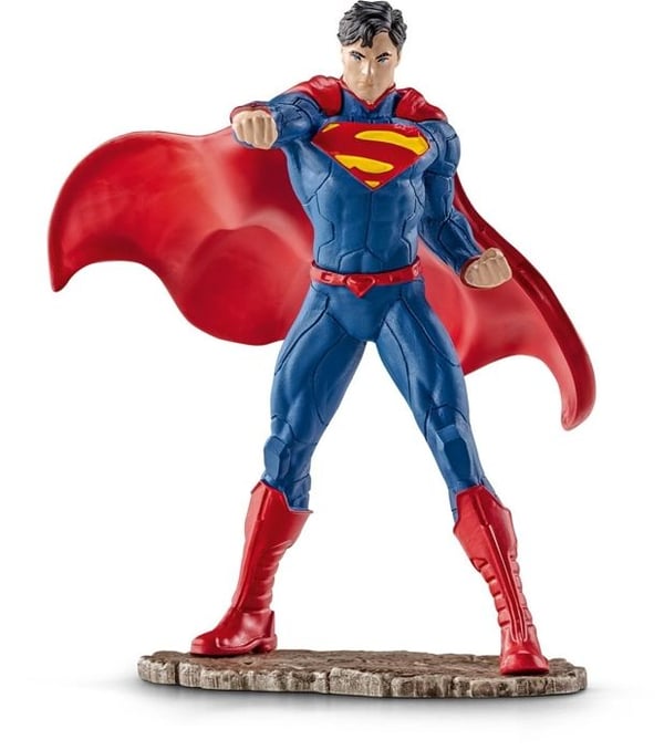 Superman Fighting Figure - SCHLEICH - Justice League-licens - För barn från 3 år och uppåt