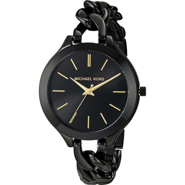 Dameur - Michael Kors Slim Runway MK3317 - Svart Stål - Analog - Chic
