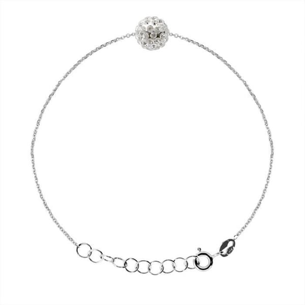 Armband - LOVA LOLA VAN DER KEEN - Äkta Kristall - 925 Sterling Silver - Justerbar storlek - 8 mm