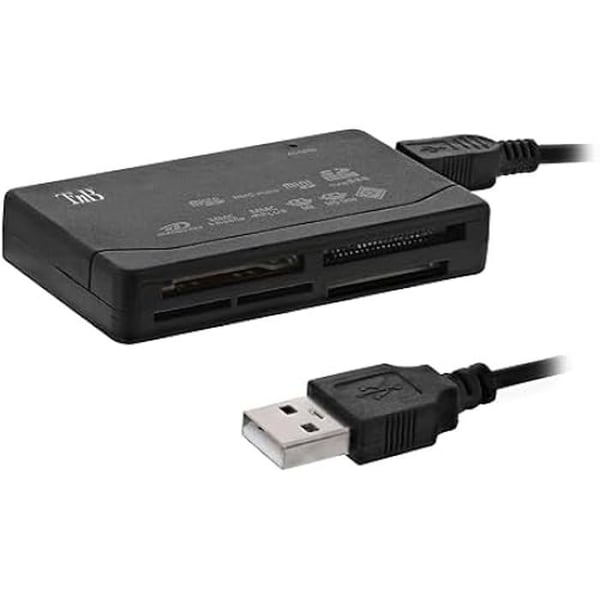 Minneskortläsare - T'nB - Universell USB 2.0 - Svart - Hastighet 480 Mbps - Kompatibel med micro SD Minneskortläsare - T'nB - Universell USB 2.0 - Svart - Hastighet 480 Mbps - Kompatibel med micro SD
