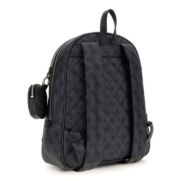 GUESS Dark Grey Black Leisure Backpack til kvinder - Power Play II Tech Backpack L Coal Logo 312979