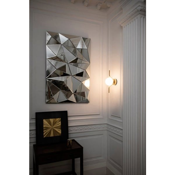 LED vägglampa - FARO - Le Vita - Metall/Glas - H40cm - 6W Inomhus