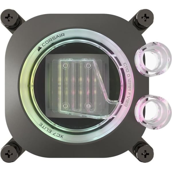 Vandkøling - CORSAIR - iCUE LINK XC7 RGB ELITE til Intel 1700 og AMD AM4/AM5 fatning - Sort