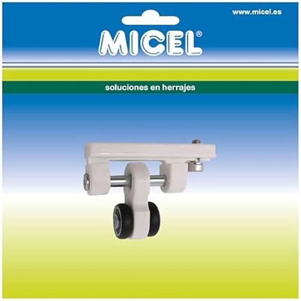 Glidremskiva - MICEL - 92583 - Dubbellager - Förlängning 20 mm - Vit färg