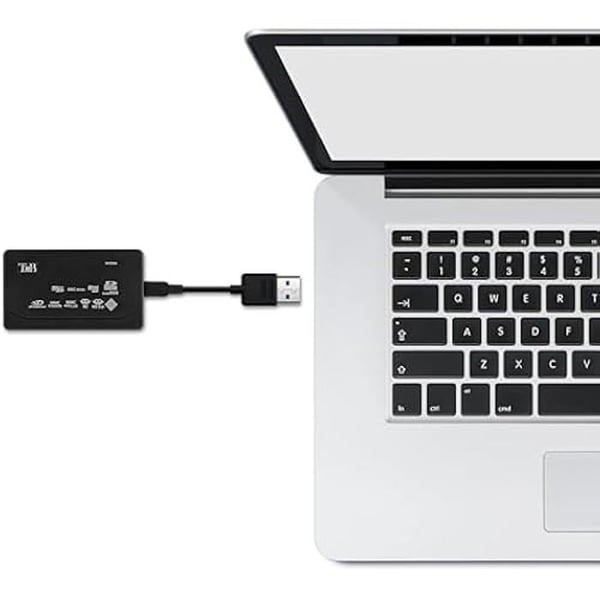 Minneskortläsare - T'nB - Universell USB 2.0 - Svart - Hastighet 480 Mbps - Kompatibel med micro SD