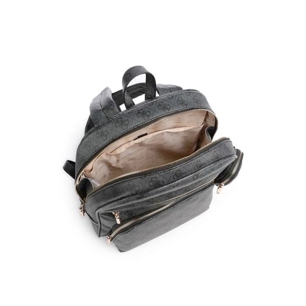 GUESS Dark Grey Black Leisure Backpack til kvinder - Power Play II Tech Backpack L Coal Logo 312979