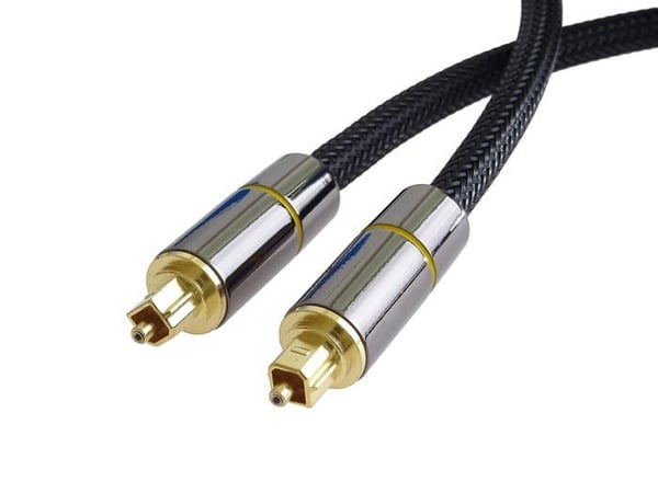 Optisk kabel - PREMIUMCORD - kjtos7-2 - 2 m - Toslink han - Interferenssikker