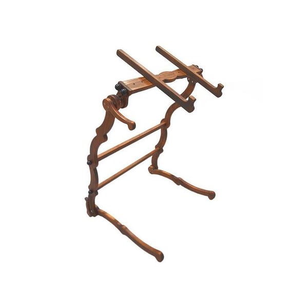 Stöd för broderimaskin - Dubko 60x30 cm - Justerbar - Bok & metall - Fällbar, stabil