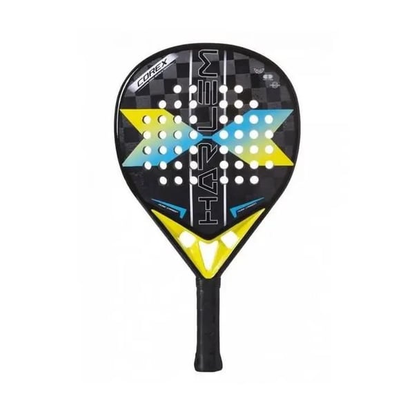 Padelracket - Harlem Corex 18K - Välbalanserad och mångsidig - Ram i 100% kolfiber - Ytor i grov 18K kolfiber
