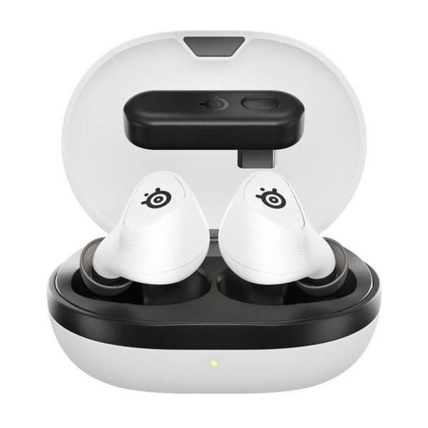 SteelSeries Arctis GameBuds Bluetooth trådlösa in-ear-hörlurar med brusreducering för PS White