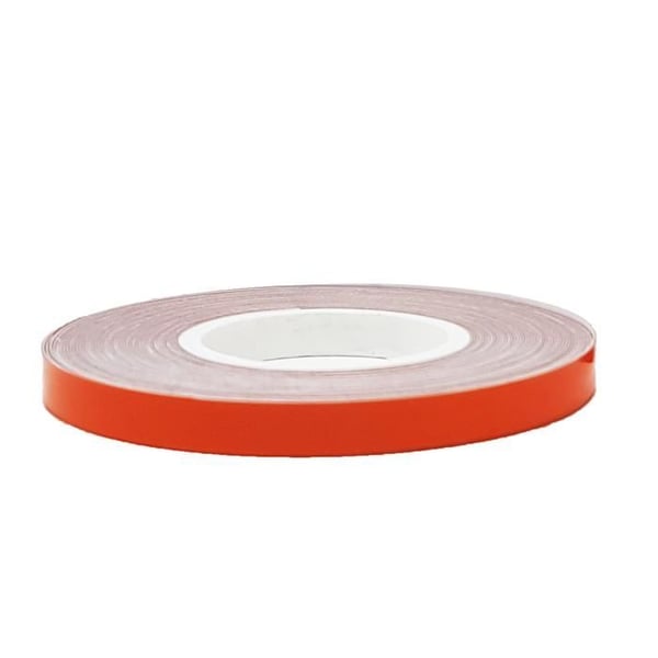 Refractive Wheel Stripes för motorcykelfälgar, orange, 5 mm x 6 mt