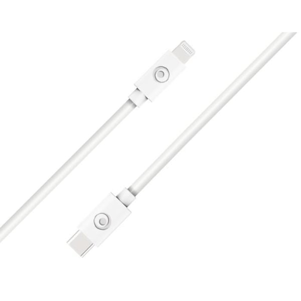 USB C/Lightning-kabel - Bigben - 1,2m - Vit - 100% återvunnen plast - USB C- och Lightning-kontakter USB C/Lightning-kabel - Bigben - 1,2m - Vit - 100% återvunnen plast - USB C- och Lightning-kontakter