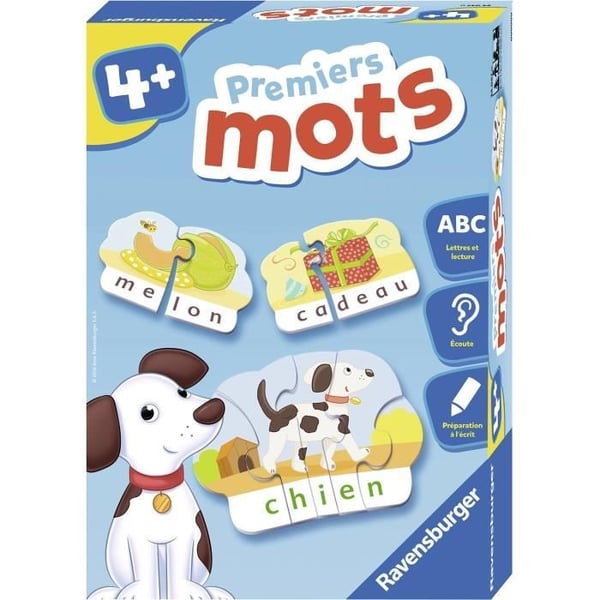 Första orden - Pedagogiskt spel - Läsförberedelse - Ravensburger - Från 4 år