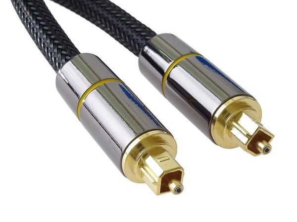 Optisk kabel - PREMIUMCORD - kjtos7-2 - 2 m - Toslink han - Interferenssikker