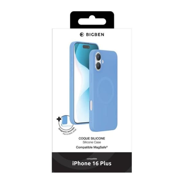 Skyddsskal - BIGBEN - iPhone 16 Plus - Flexibelt - Stötabsorberande - Lätt åtkomst till anslutningar