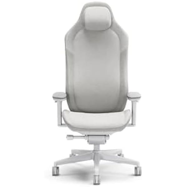 Fractal Design Refine Fabric Light Gaming Chair - Ergonomisk kontorsbordsstol Funktionalitet med 4D justerbara armstöd, hög rygg