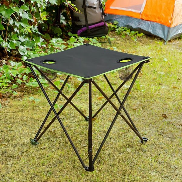 Fällbord för camping - Cafolby - InnovaGoods - 2 koppställ - Transportväska - Lätt och smidig
