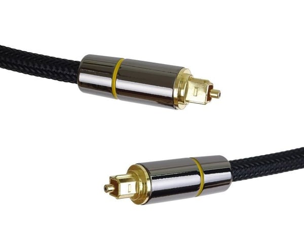 Optisk kabel - PREMIUMCORD - kjtos7-2 - 2 m - Toslink han - Interferenssikker