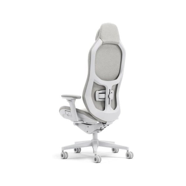 Fractal Design Refine Fabric Light Gaming Chair - Ergonomisk kontorsbordsstol Funktionalitet med 4D justerbara armstöd, hög rygg