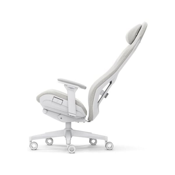 Fractal Design Refine Fabric Light Gaming Chair - Ergonomisk kontorsbordsstol Funktionalitet med 4D justerbara armstöd, hög rygg
