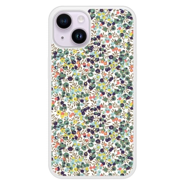 Siliconförstärkt tryckt skal kompatibelt med Apple iPhone 14 Liberty Wiltshire Grön